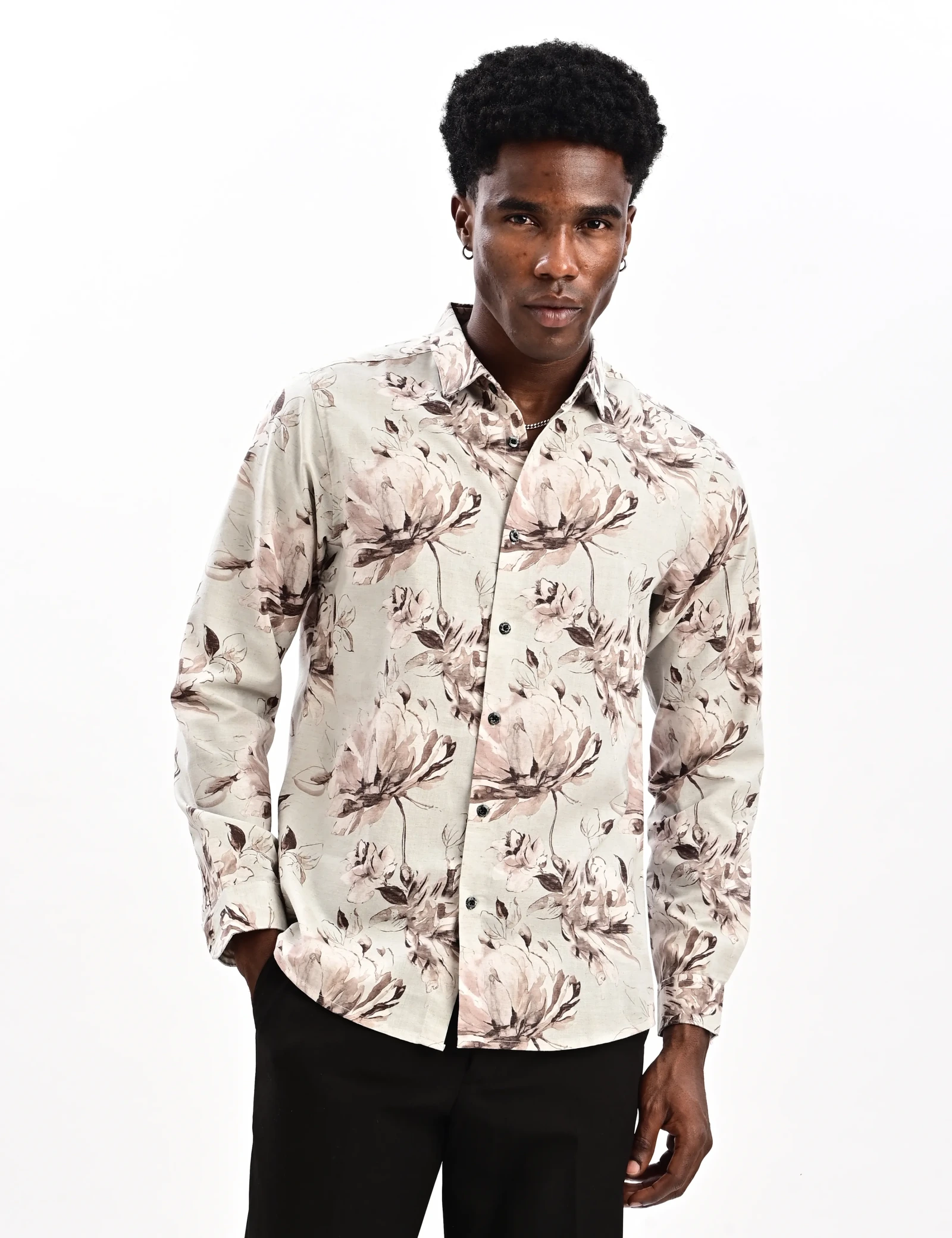 BLUBBER Floral Printed Shirt