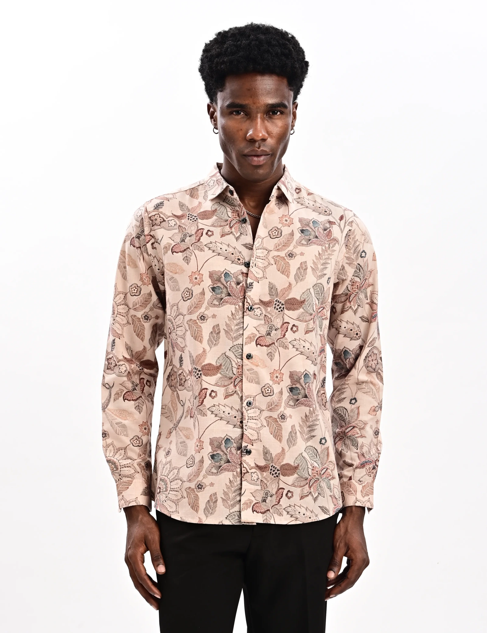 BLUBBER Floral Botanical Printed Shirt