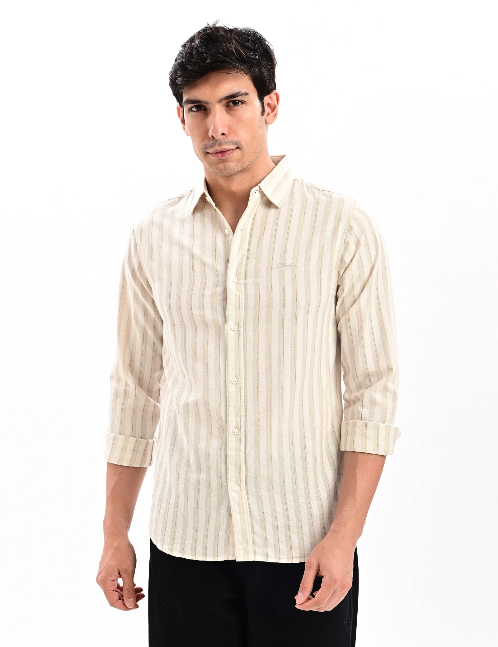BLUBBER Soft Alabaster Stripe Shirt