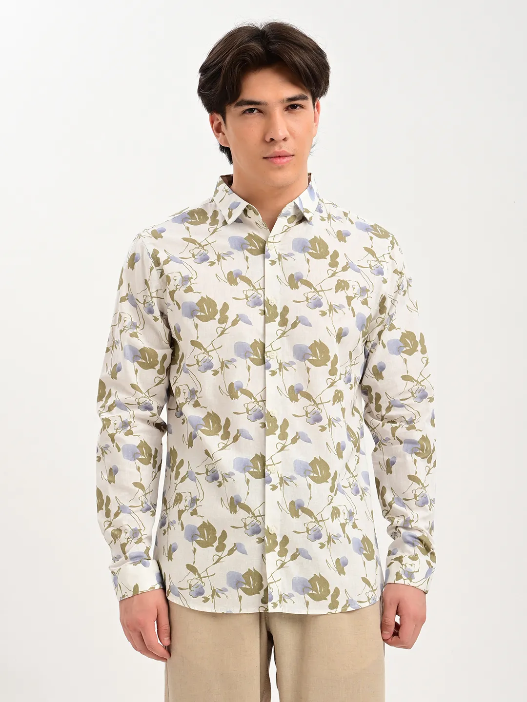 BLUBBER Botanical Bloom Premium Casual Shirt