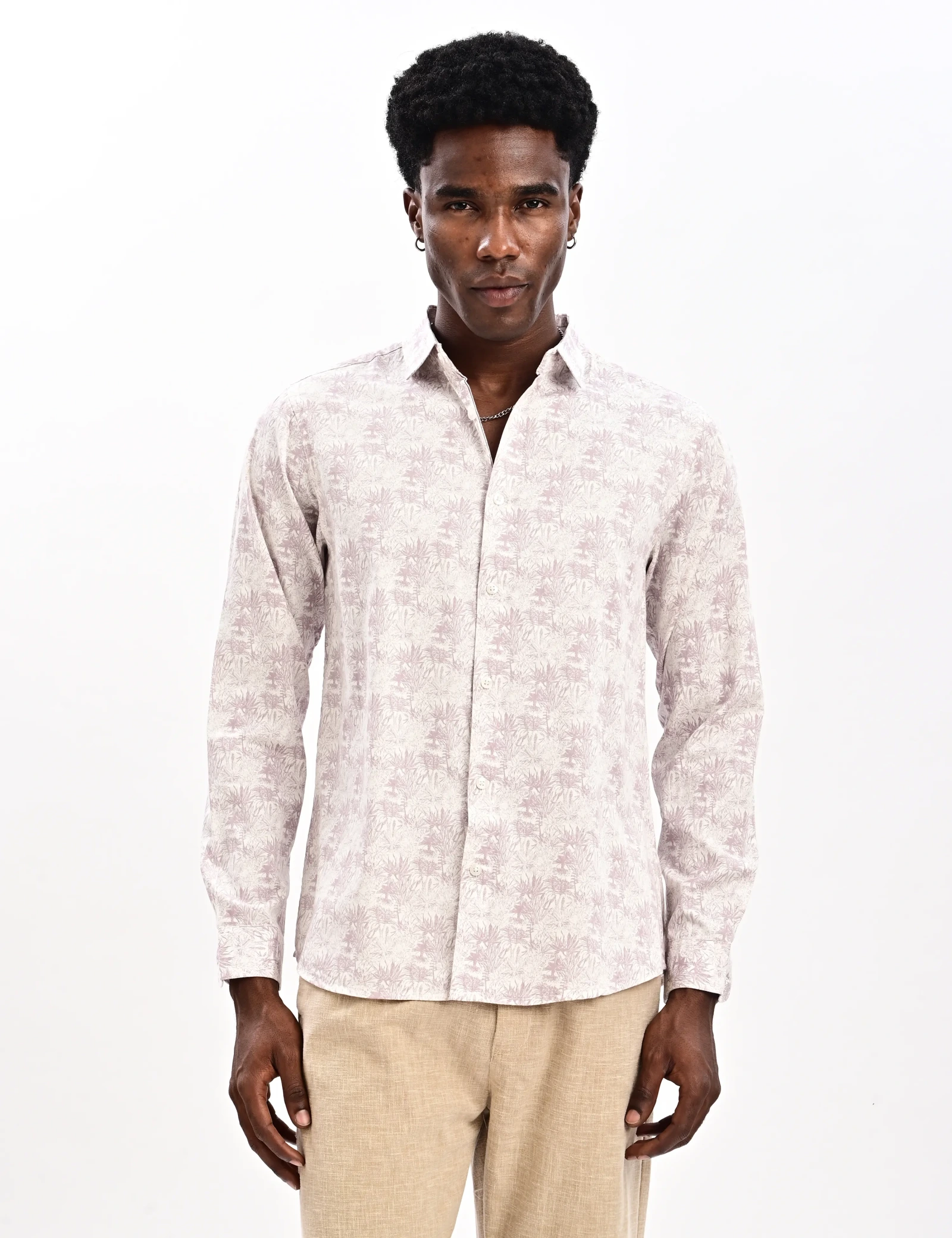 BLUBBER Botanical Grass Print Shirt