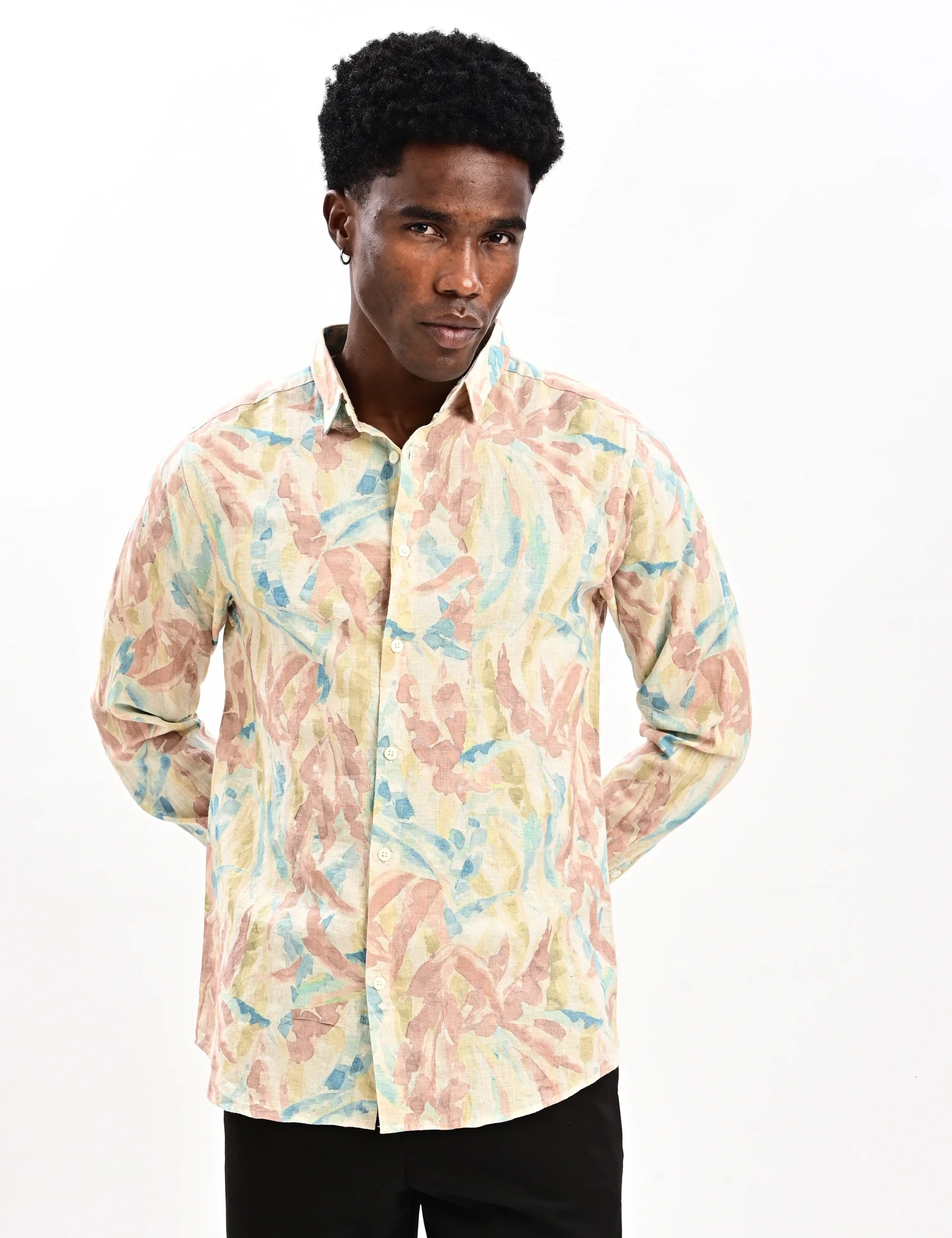 BLUBBER Watercolor Floral Shirt