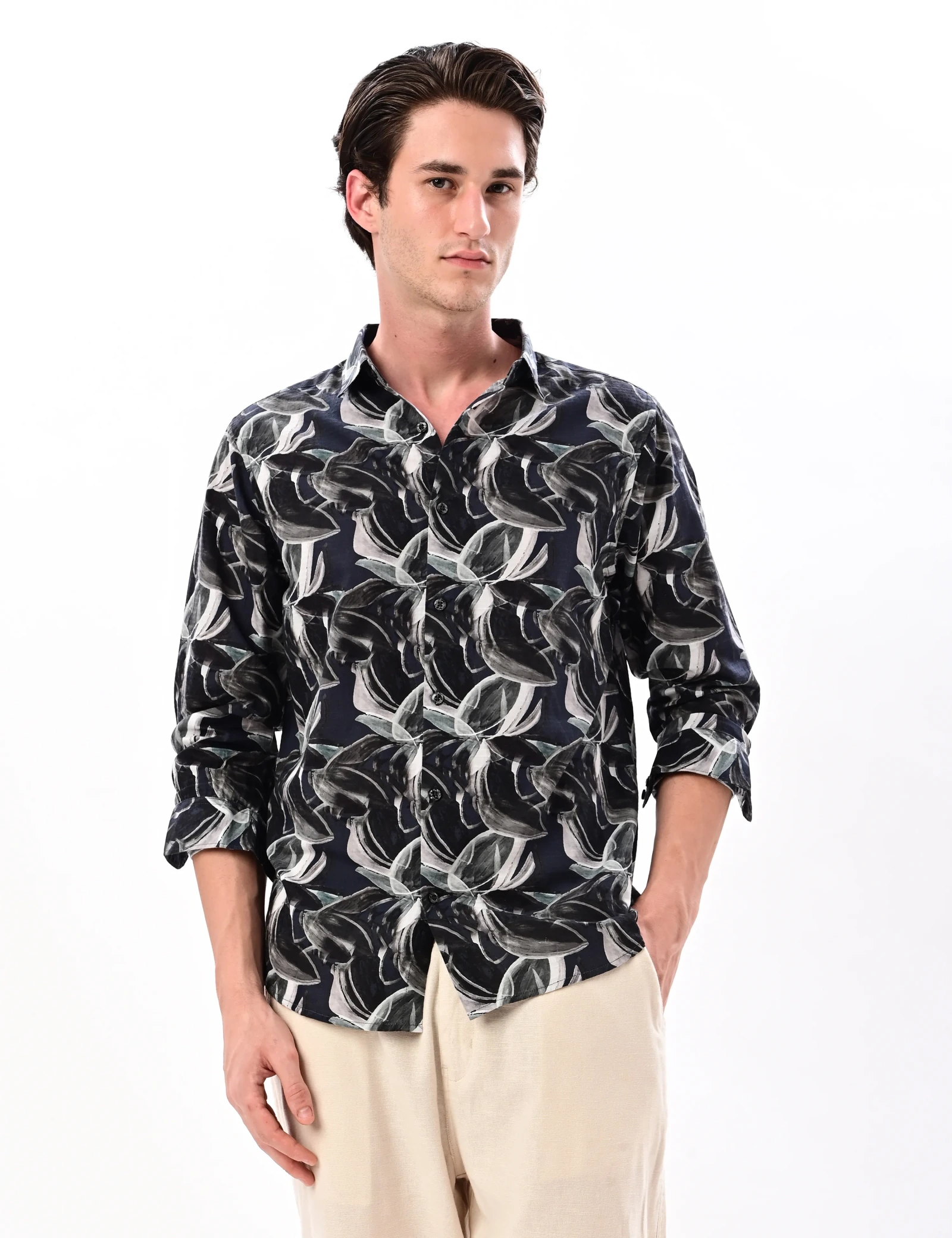 BLUBBER Botanical Floral Printed Shirt