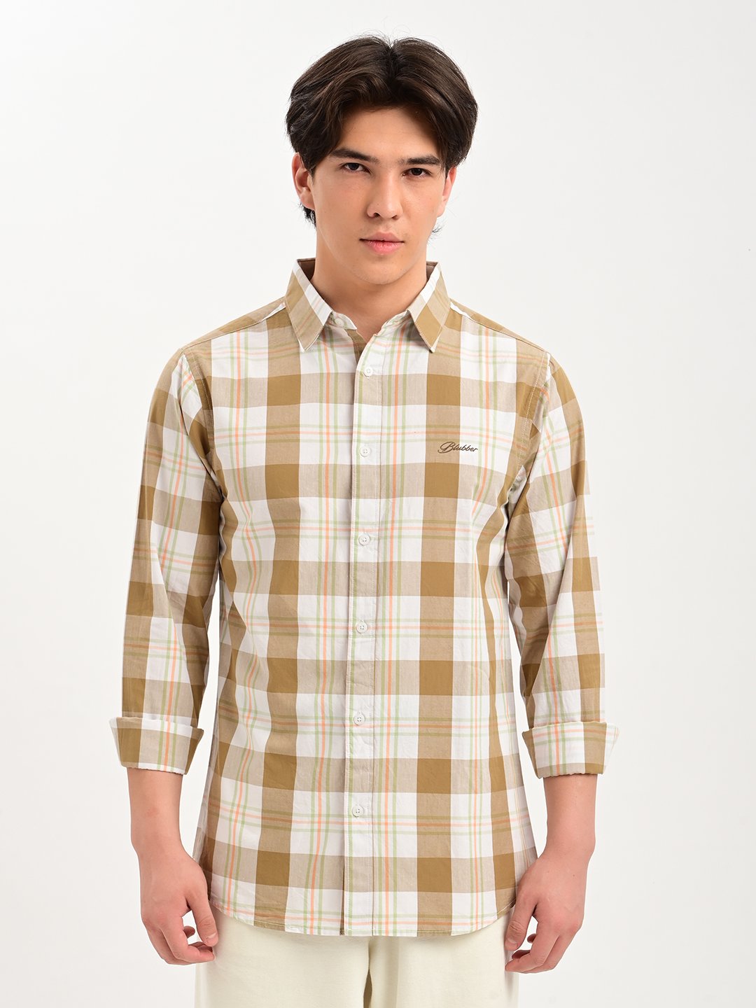 BLUBBER Classic Plaid Check Shirt
