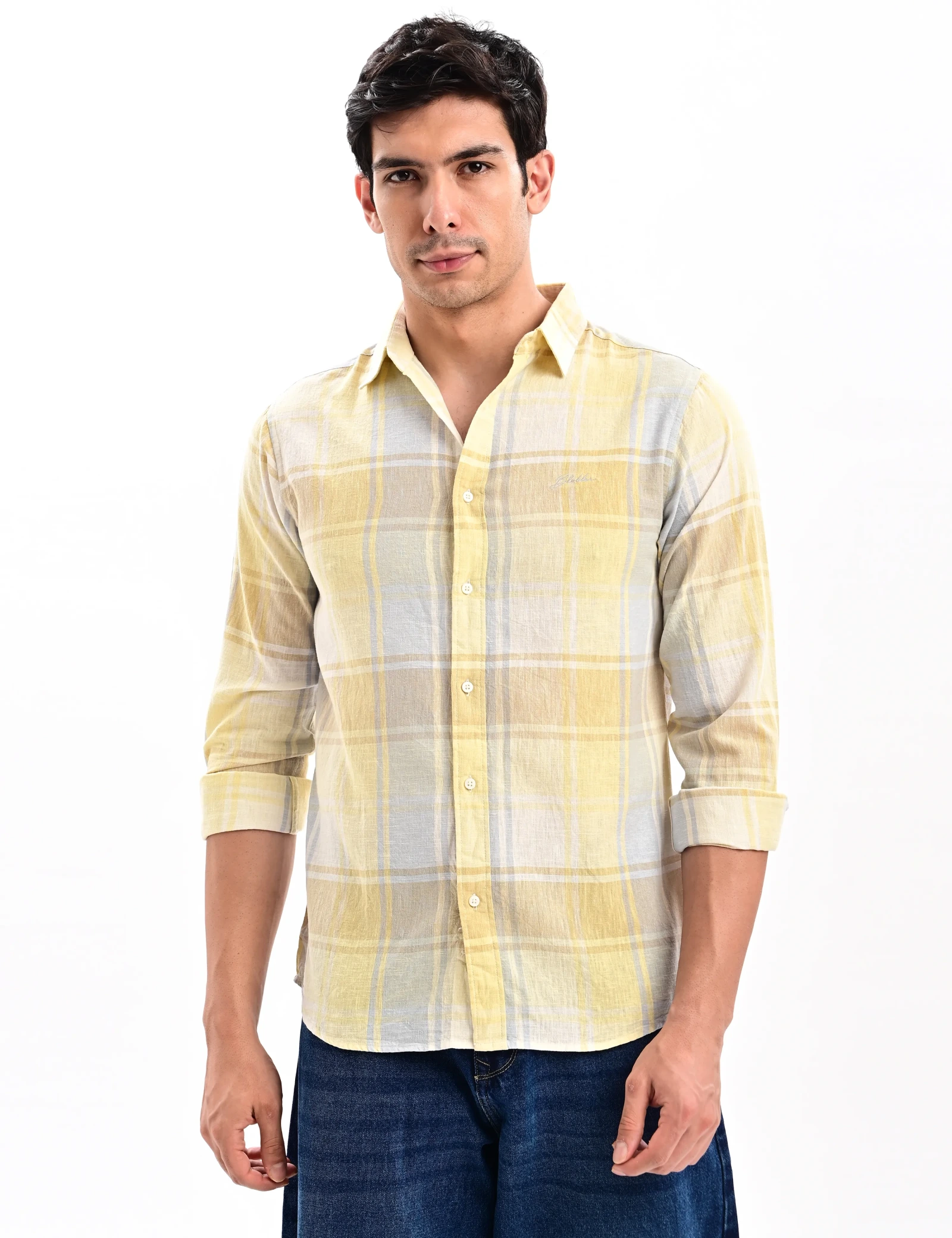 BLUBBER Soft Plaid Check Shirt