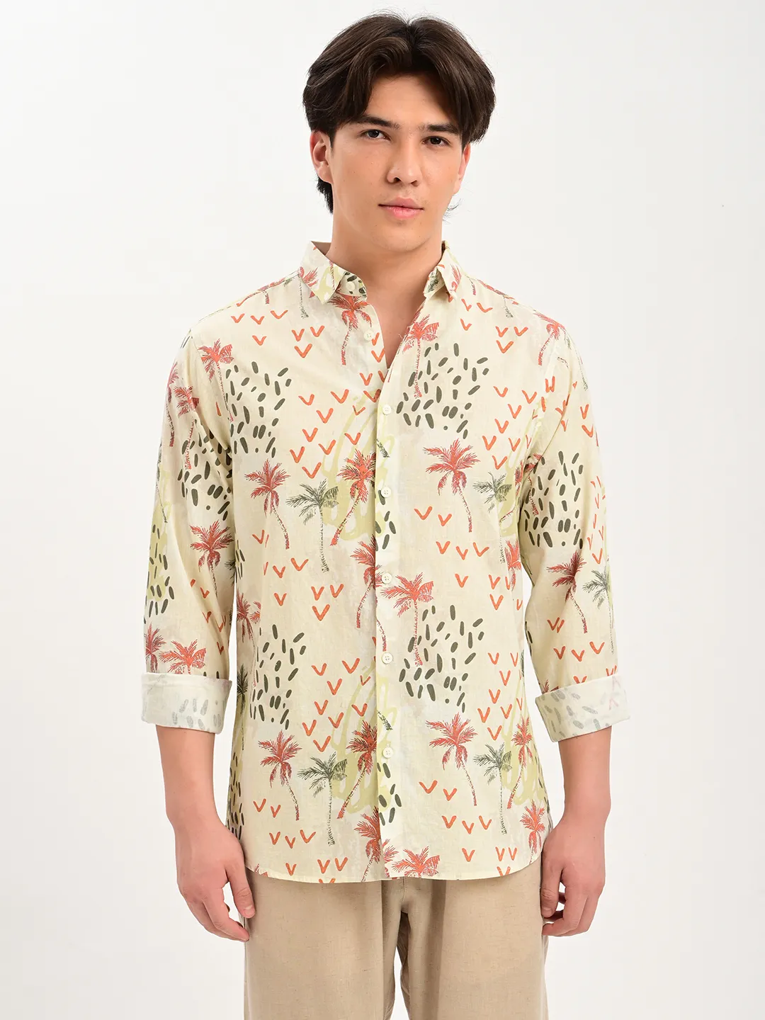 BLUBBER Tropical Palm Premium Casual Shirt