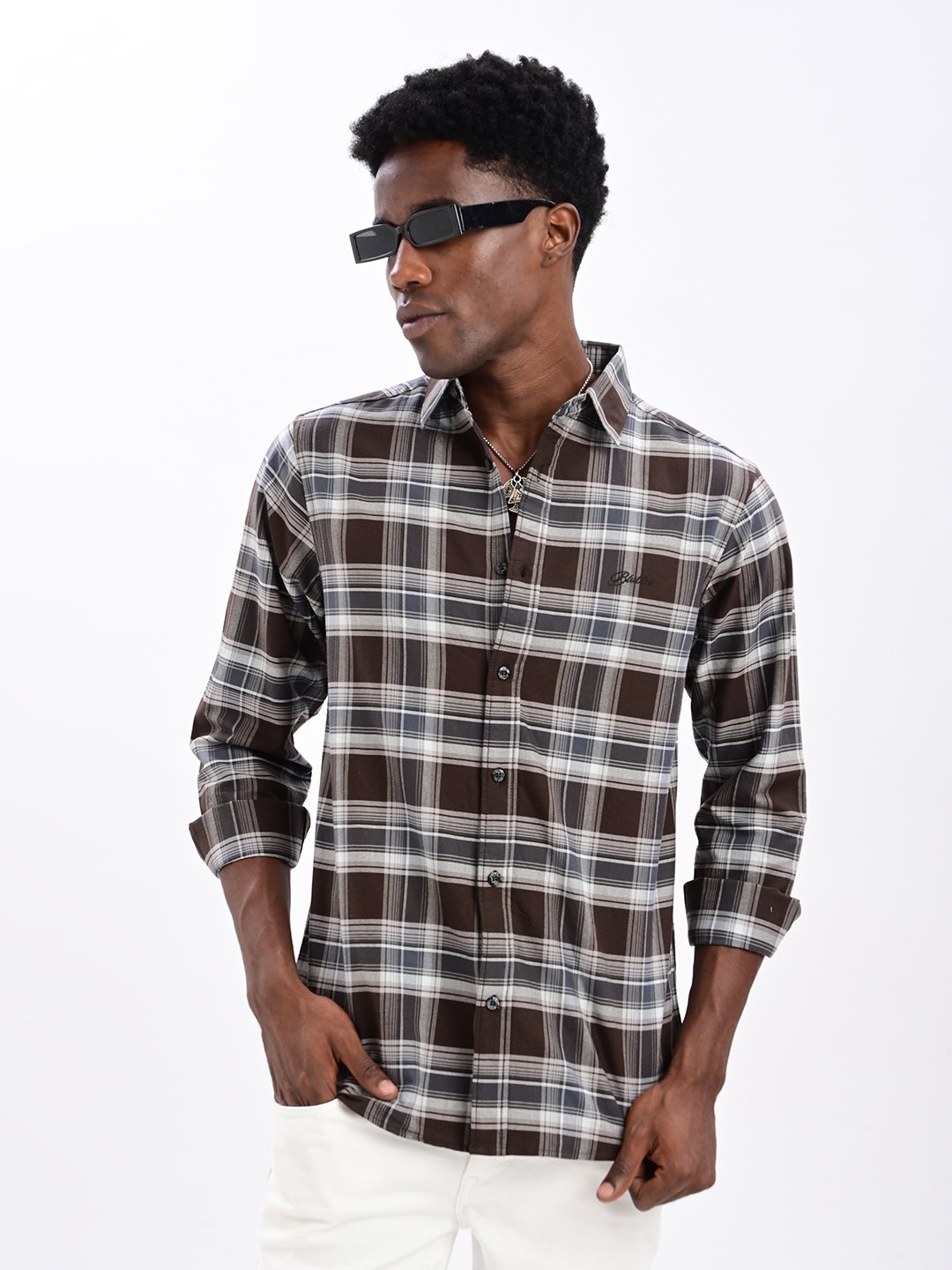 BLUBBER Oxford Check Shirt
