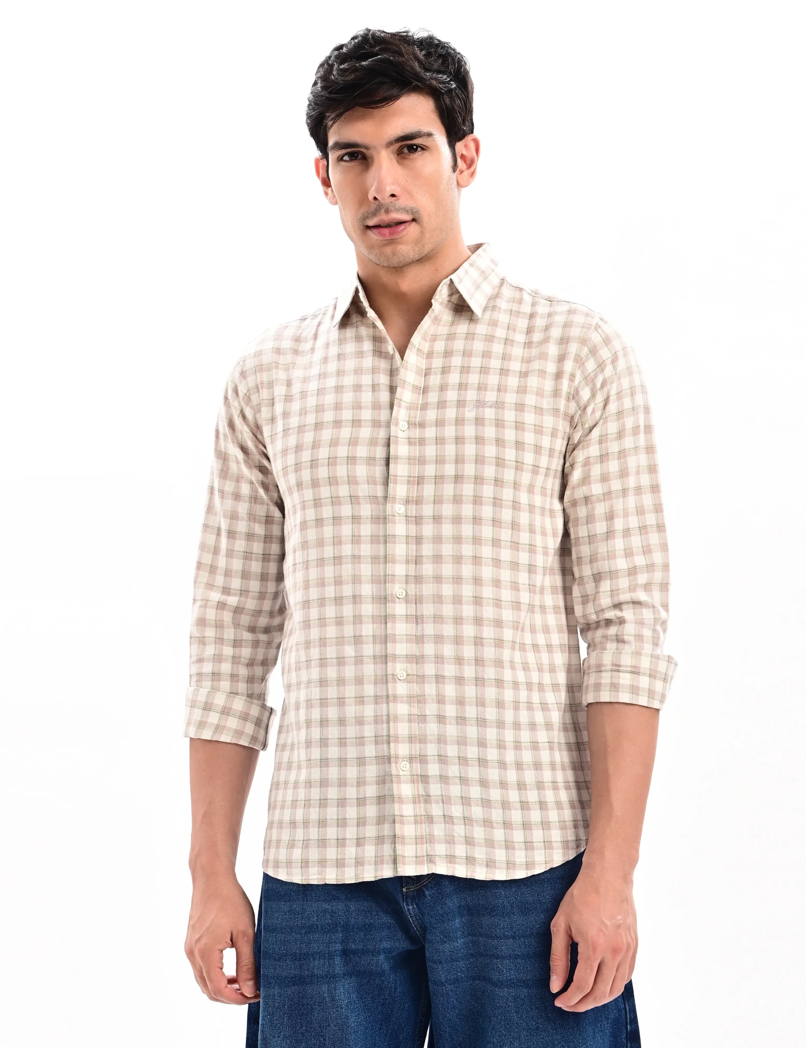 BLUBBER Refined Plaid Check Shirt