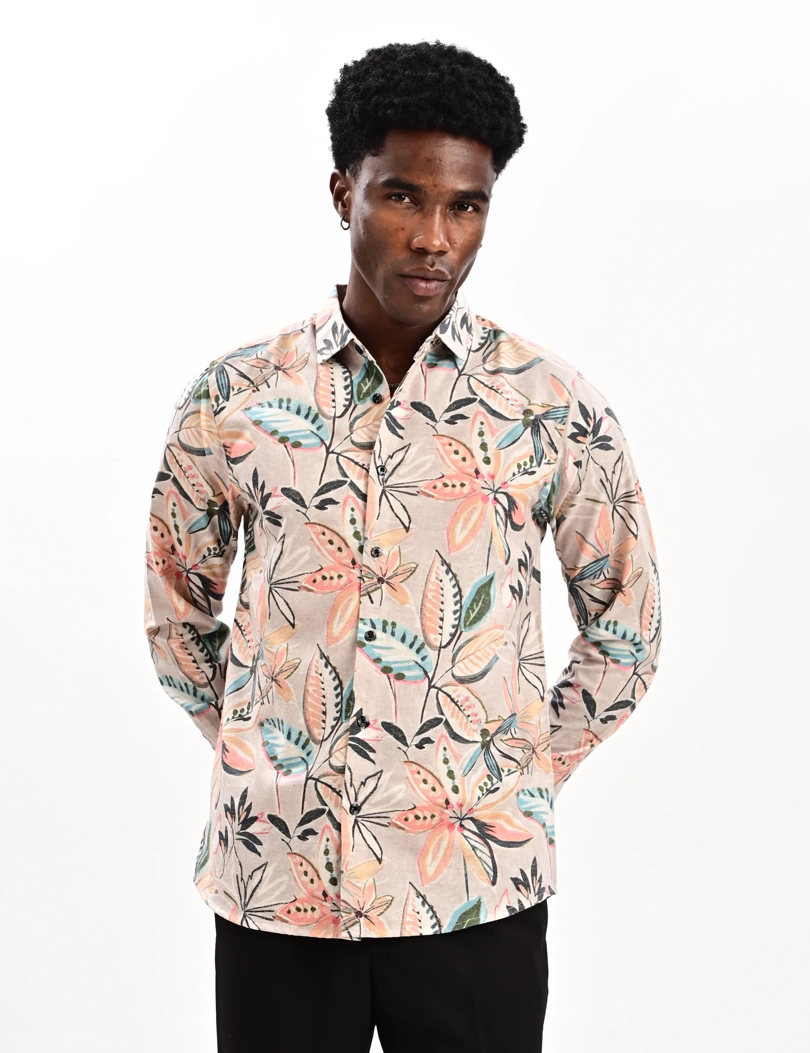 BLUBBER Botanical Floral Printed Shirt