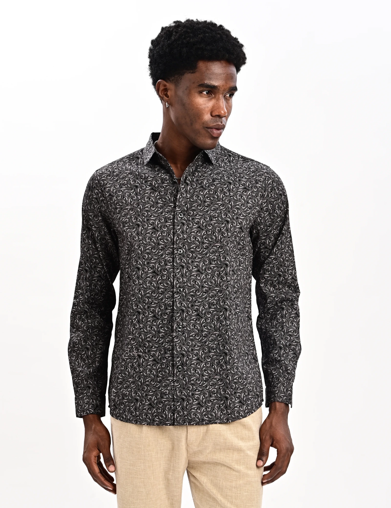 BLUBBER Paisley Printed Shirt