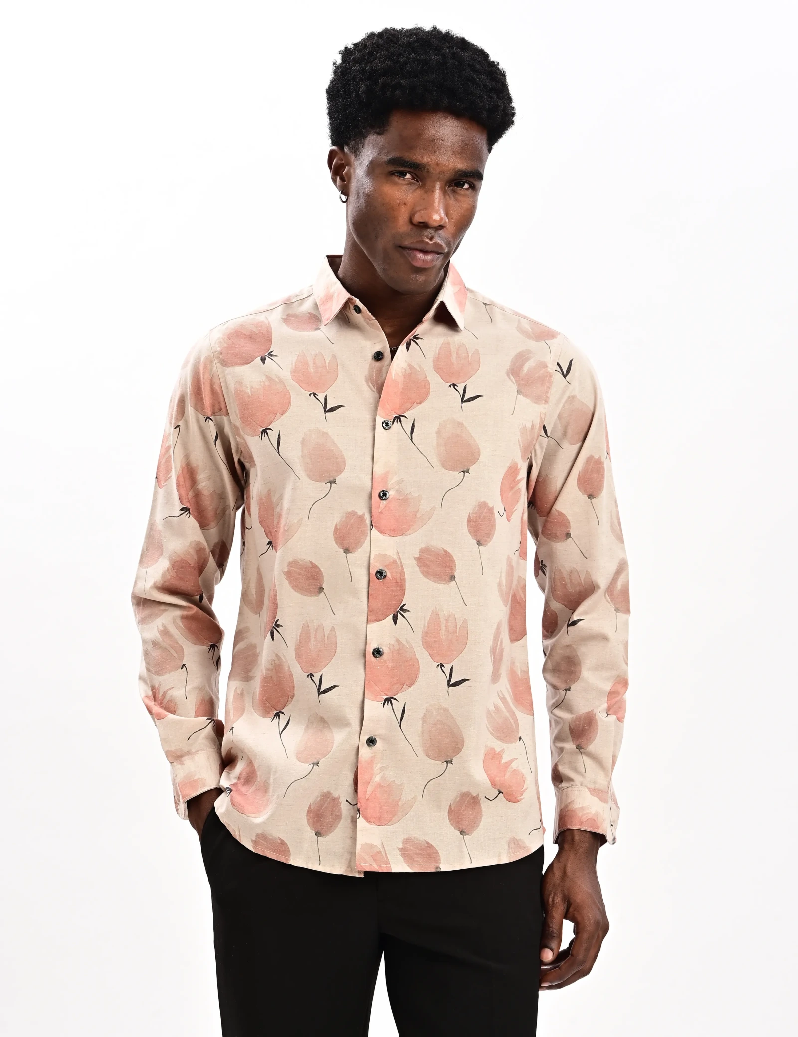 BLUBBER Floral Tulip Printed Shirt